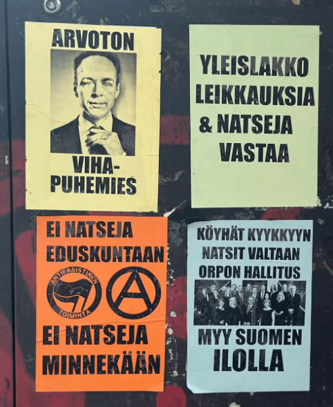 vihapuhe halla-aho natsi vasemmisto antifa