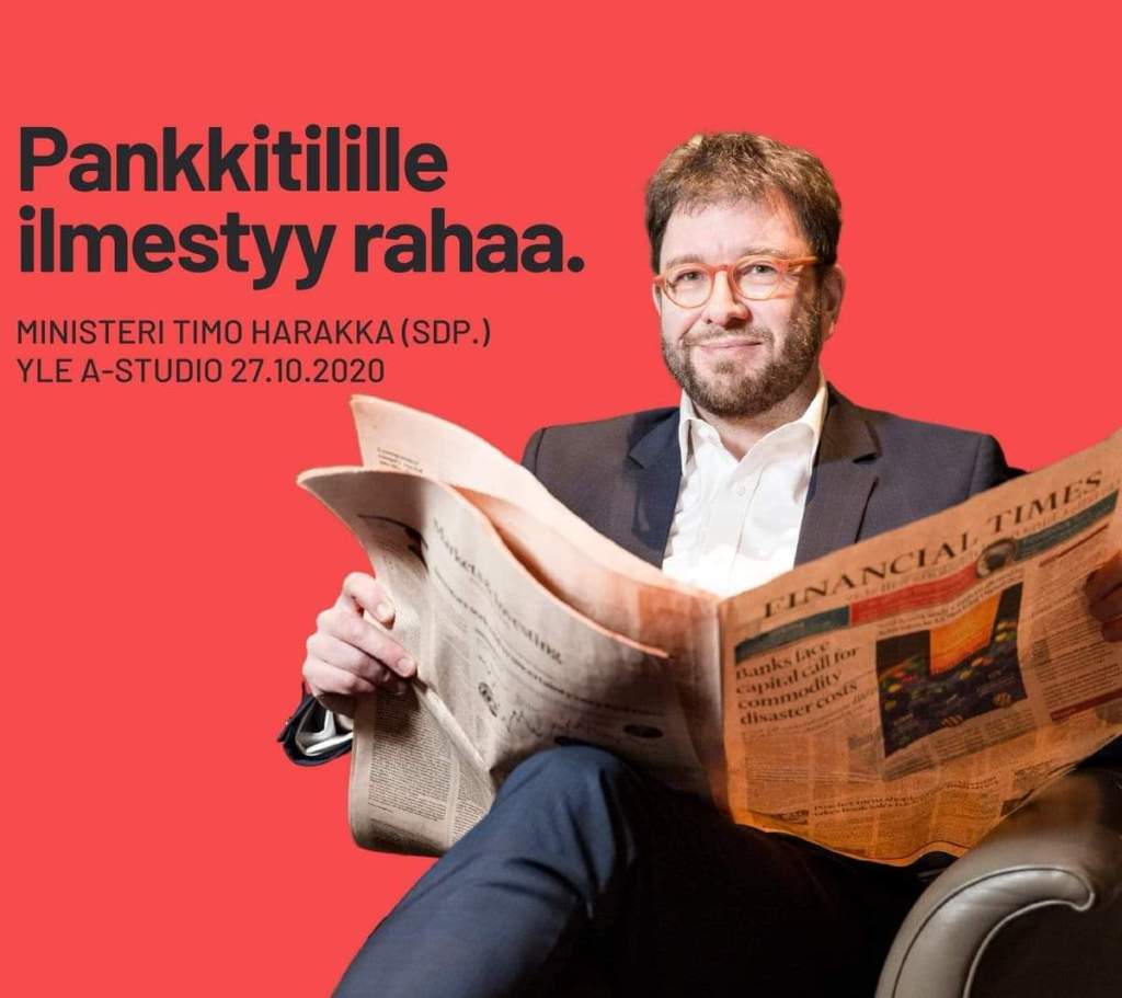 timo harakka sdp rahaa on 