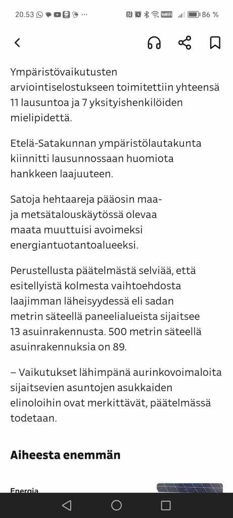 paimio aurinkovoimala huittinen asuinalue